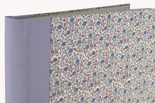 Romantic photo album "Sissi",lilac, blue flowers, handmade album